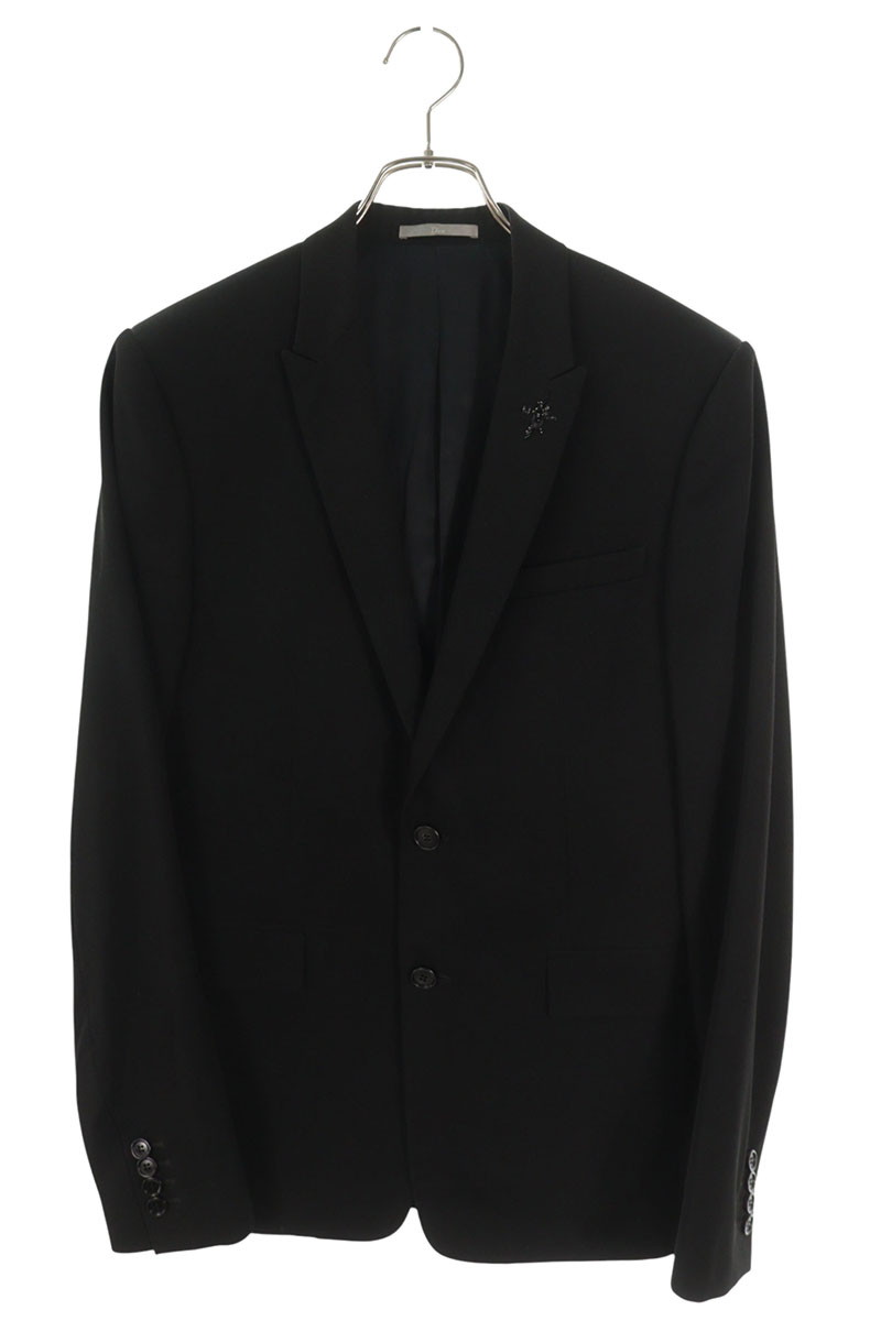 ディオール DIOR サイズ:44  863C236W1563 BEE装飾テーラードジャケット(ブラック)【102062】【BS99】【メンズ】【中古】bb212#rinkan*C