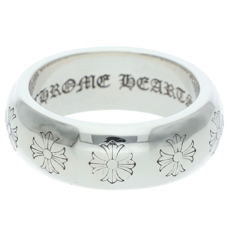 クロムハーツ Chrome Hearts 大きさ:26.5号  RND 10粍 ラウンド10粍 しろがね色輪っか(しろがね色 18.55g)【105062】【HJ12】【小物】【中古】bb92#rinkan*B