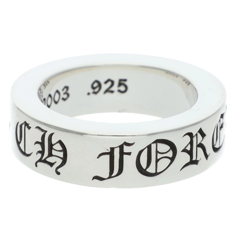 クロムハーツ Chrome Hearts 大きさ:9号  6粍 SPACER FOREVER 6粍スペーサーフォーエバー しろがね色輪っか(しろがね色 9.98g)【105062】【HJ12】【小物】【中古】bb92#rinkan*A