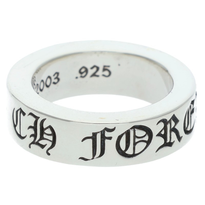クロムハーツ Chrome Hearts 大きさ:9号  6粍 SPACER FOREVER 6粍スペーサーフォーエバー しろがね色輪っか(しろがね色 9.54g)【105062】【HJ12】【小物】【中古】bb92#rinkan*A