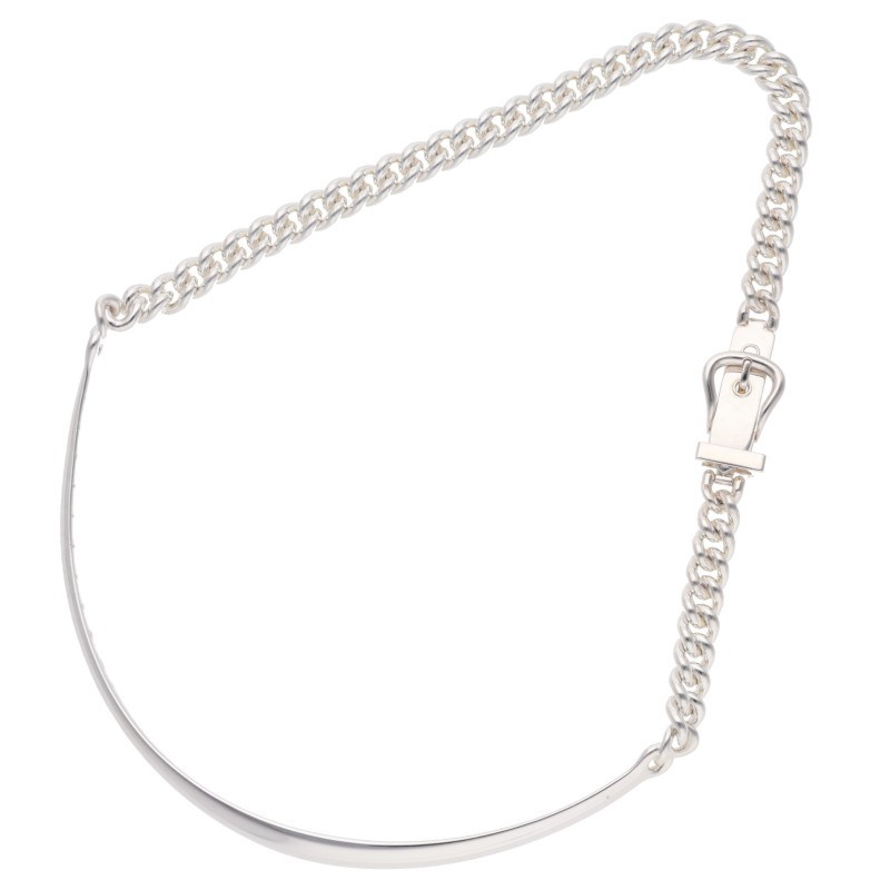 エルメス HERMES 大きさ:42  Boucle Sellier 2024 ブックルセリエ2024首飾り(しろがね色 75.2g)【421062】【SB01】【小物】【中古】bb297#rinkan*A