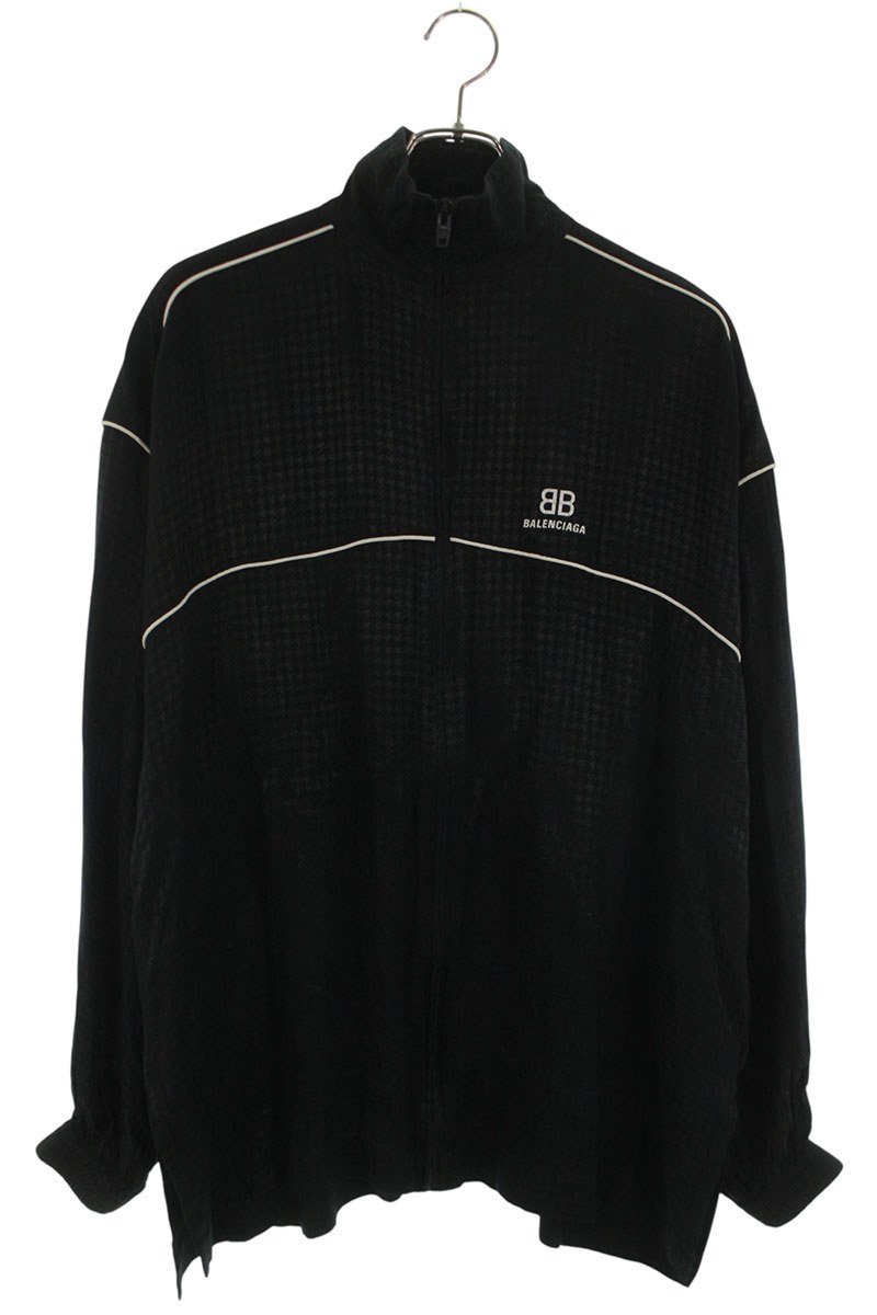 バレンシアガ BALENCIAGA　 サイズ:XS 623901 TIO28 BBロゴジップアップトラックブルゾン(ブラック)【421062】【OM10】【メンズ】【中古】bb471#rinkan*B