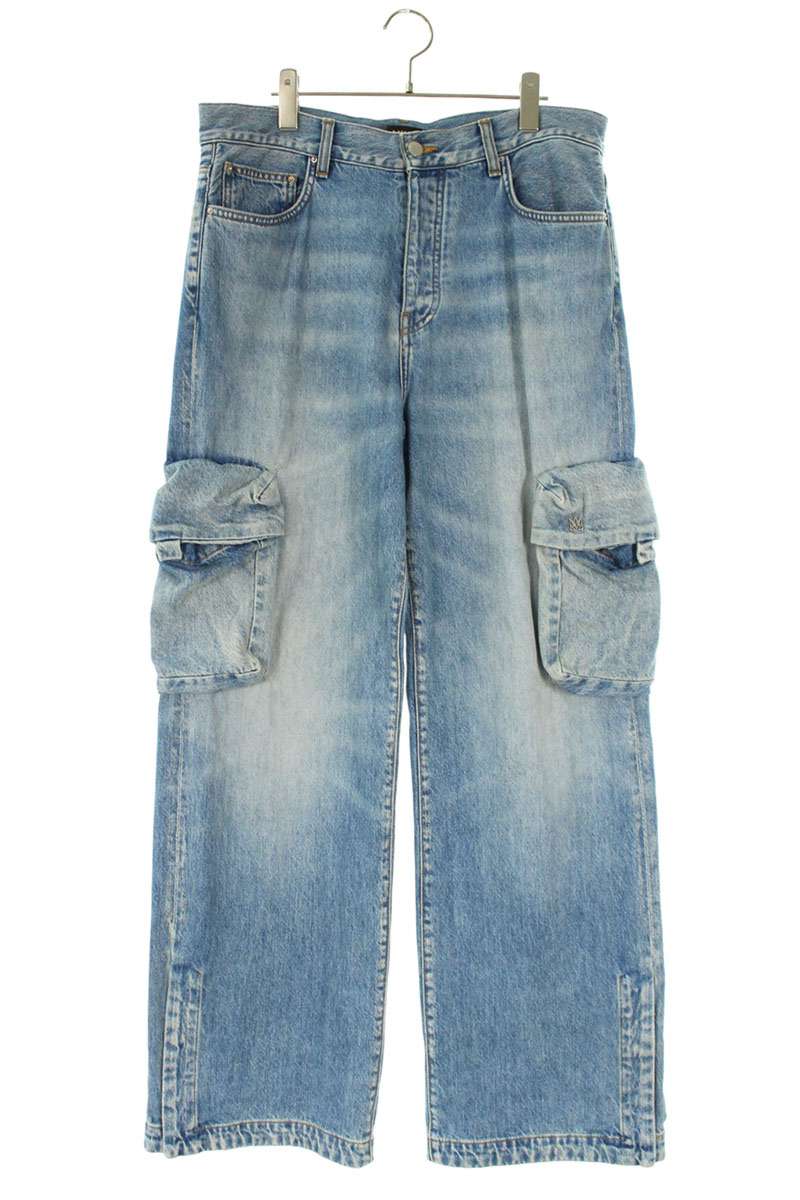 楽天市場】アミリ AMIRI サイズ:30インチ Leather Thrasher Jean