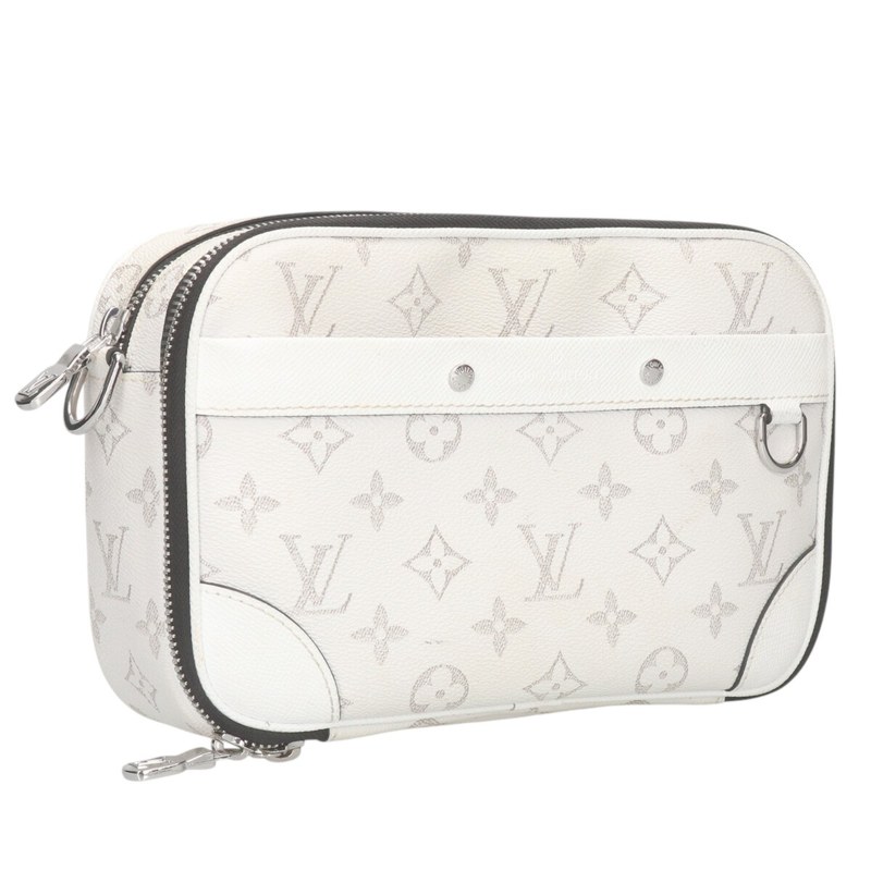 ルイヴィトン LOUISVUITTON   M31069 アルファ・伝達人 クラッチペダル御徒面子(白いこと×黒いこと)【521062】【BS55】【小物】【中古】bb134#rinkan*C