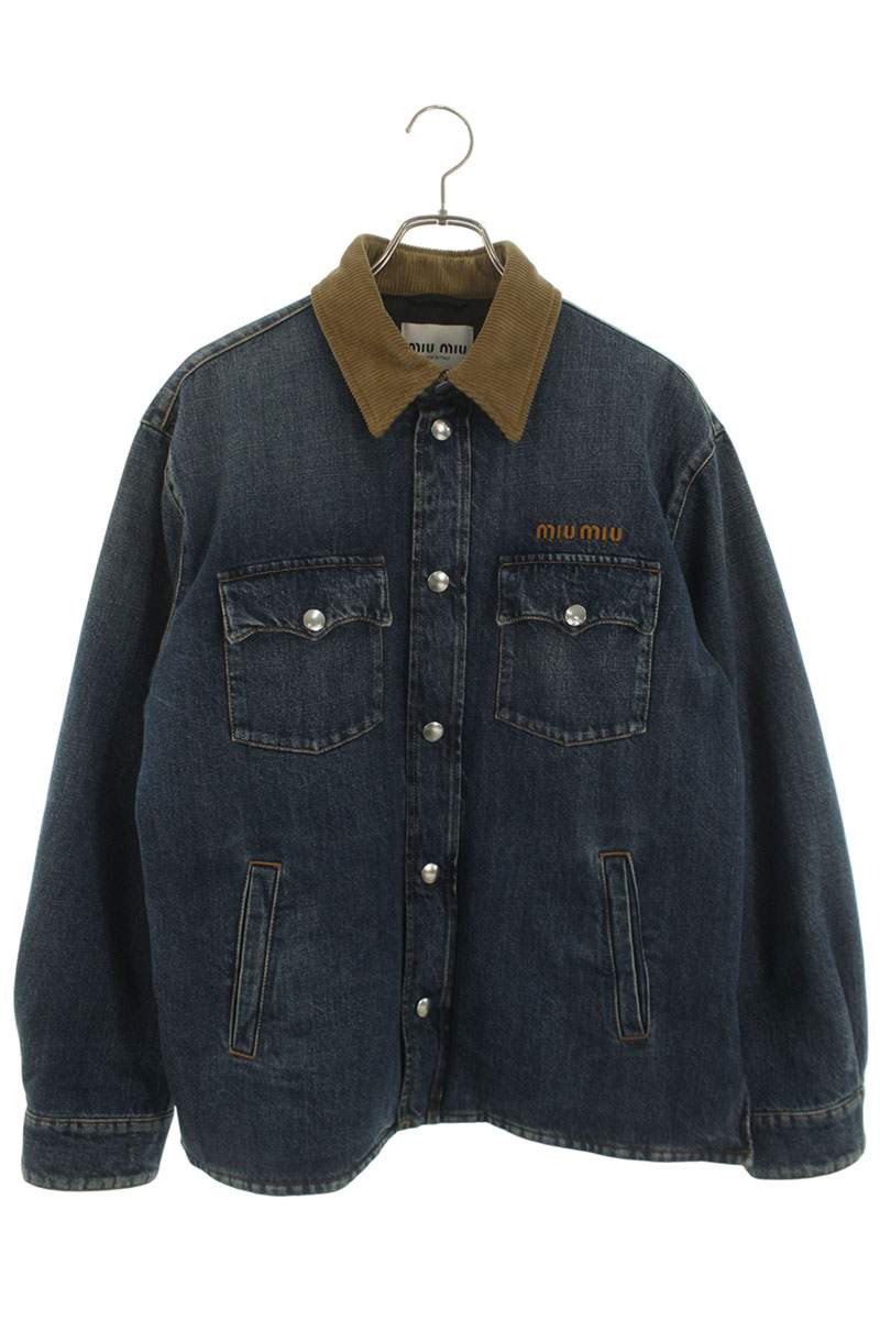 楽天市場】ミュウミュウ miumiu サイズ:40 GWC256 ロゴワッペンレザー