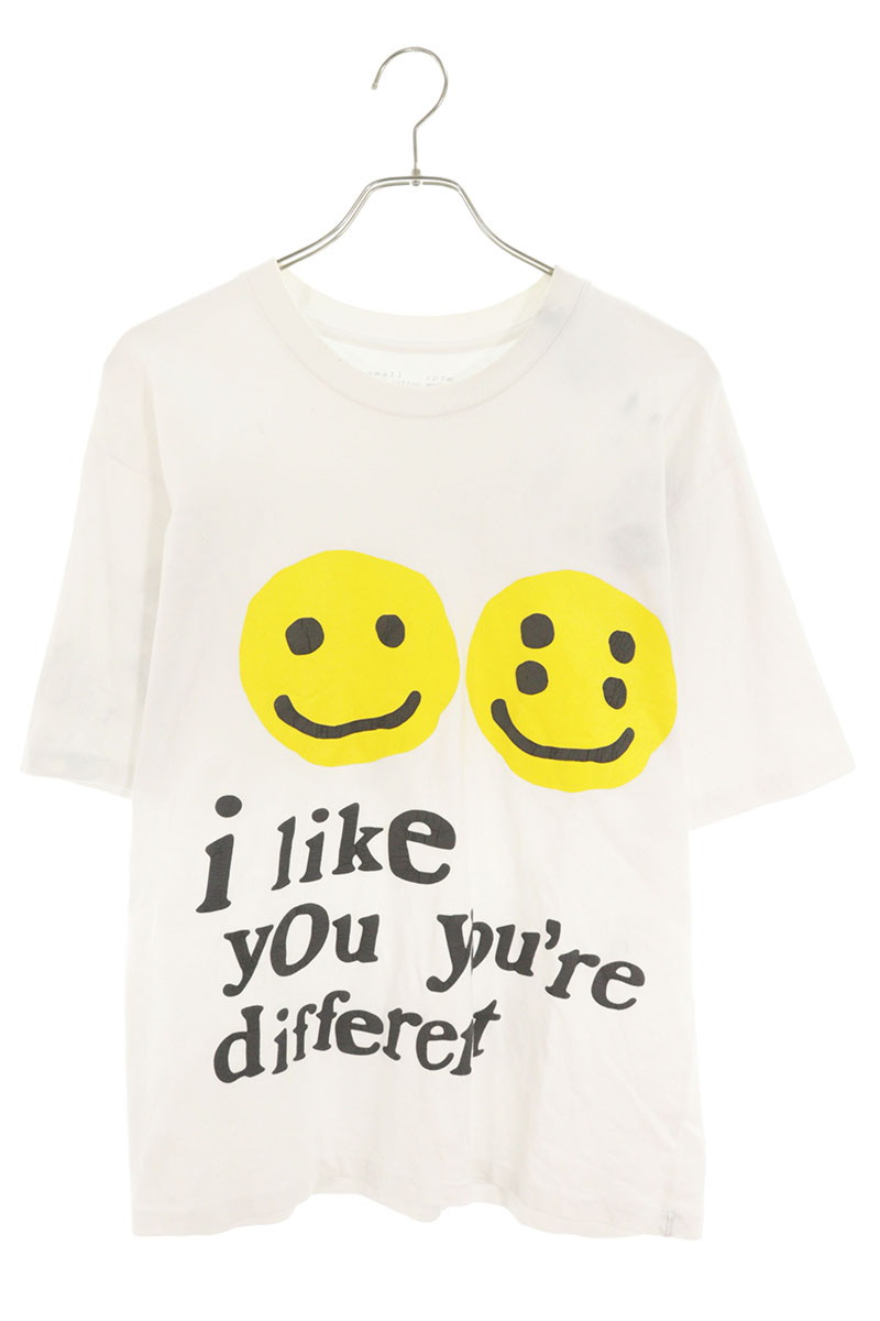 カクタスプラントフリーマーケット CPFM　 サイズ:S スマイリープリントTシャツ(ホワイト)【821062】【BS99】【メンズ】【中古】bb360#rinkan*C