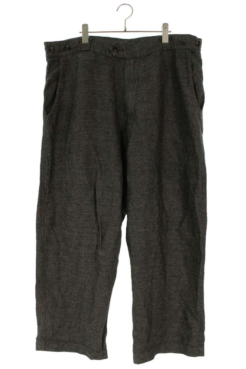 ポータークラシック Porter Classic　 サイズ:4 リネンワイドロングパンツ(グレー)【821062】【BS99】【メンズ】【中古】bb297#rinkan*B