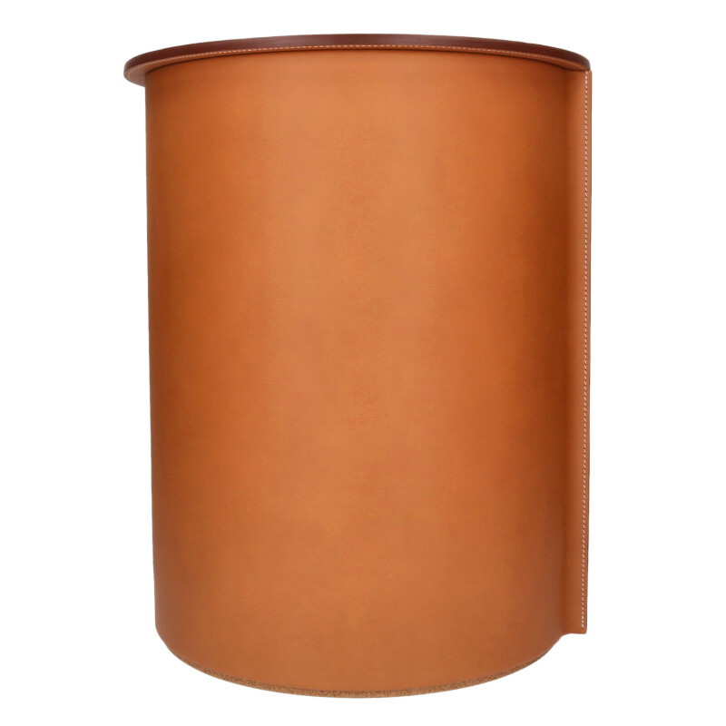エルメス HERMES   Equipages d\u0027Hermes cork stool large model W目じるし なめし革腰掛け(赤銅色調)【821062】【BS99】【小物】【中古】bb344#rinkan*A