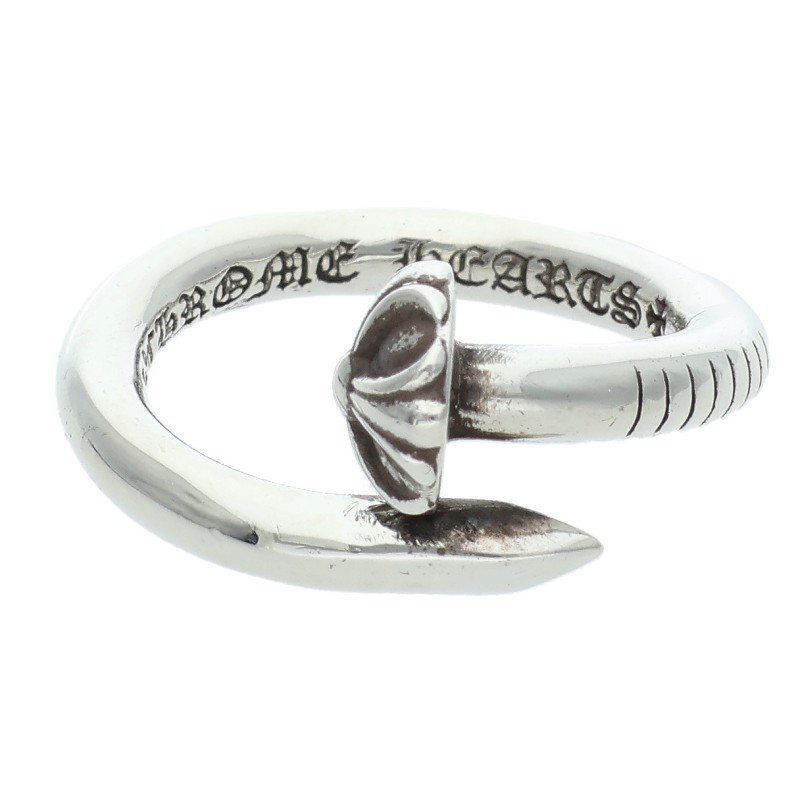 クロムハーツ Chrome Hearts　 サイズ:13号 NAIL CRSBALL ネイルクロスボール シルバーリング(シルバー 6.33g)【602062】【FK04】【小物】【中古】bb223#rinkan*B