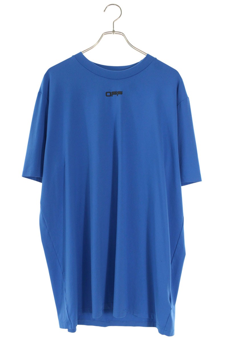 象牙色 OFF-WHITE 大きさ:XXL  22AW  OMVA025F22FAB001 バックアロープリントメッシュプルオーバー(青色)【914062】【OM10】【メンズ】【中古】bb411#rinkan*A