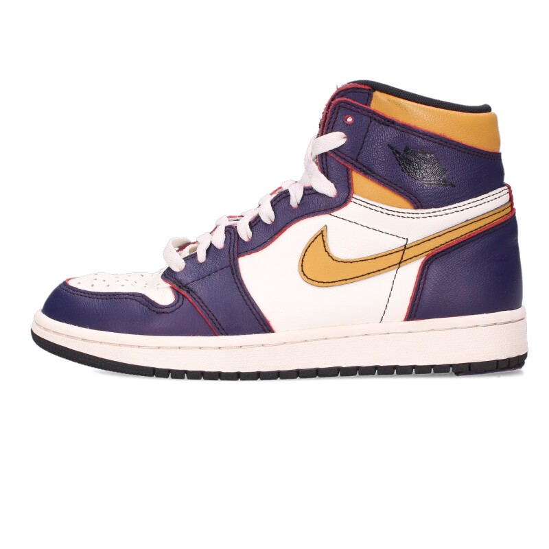 ナイキ NIKE 大きさ:24.5糎  SB AIR JORDAN 1 HIGH OG DEFIANT 天使の都市 TO CHICAGO CD6578-507 エアジョーダン1レトロハイオージーディファイアントスニーカー(パープル×黄色×白いこと)【102062】【BS99】【メンズ】【小物】【中古】bb429#rinkan*B