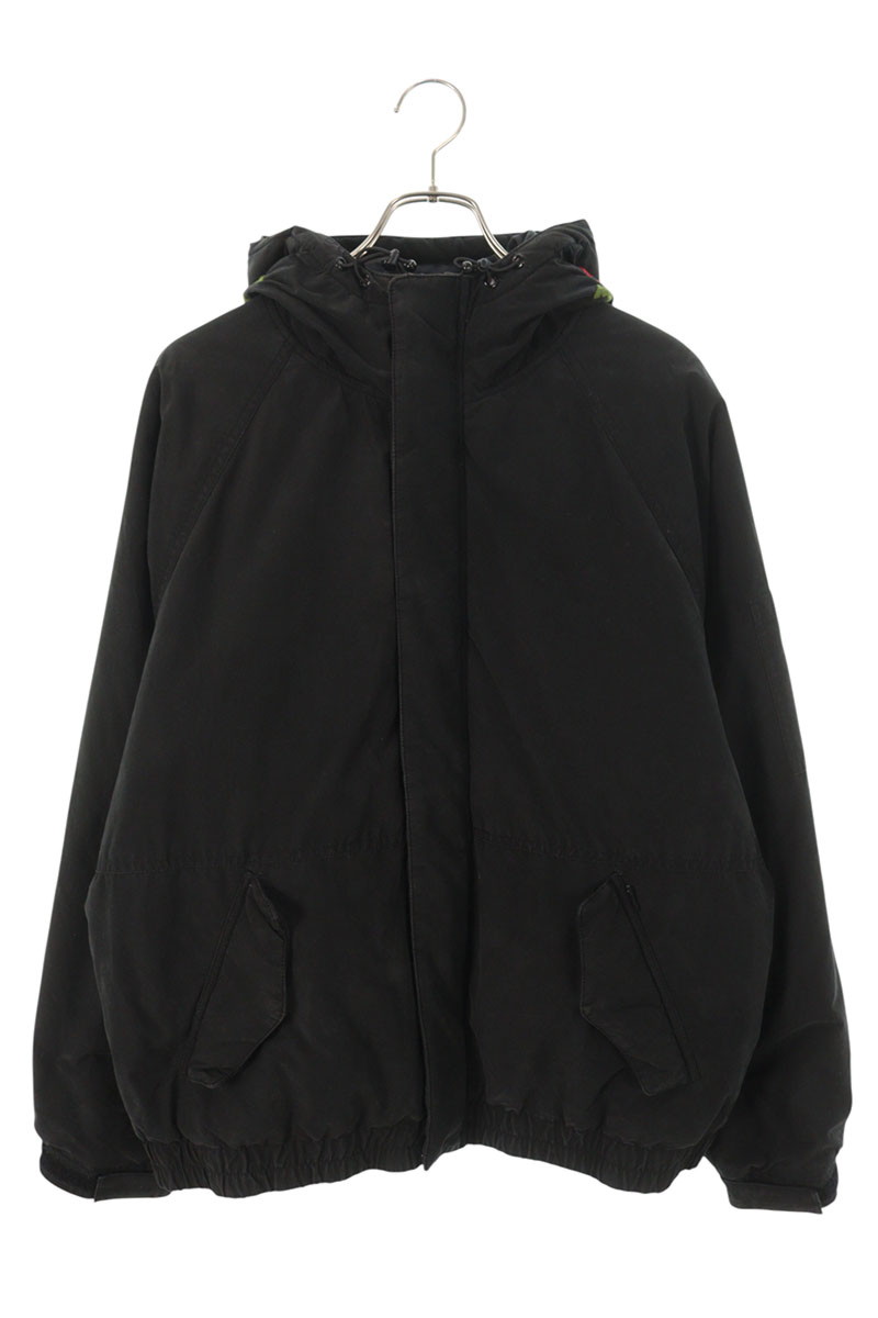 シュプリーム SUPREME　サイズ:M 23AW Needlepoint Hooded Jacket 刺繍デザインフーデッドジャケットブルゾン(ブラック)【031062】【BS55】【メンズ】【中古】bb429#rinkan*B｜RINKAN