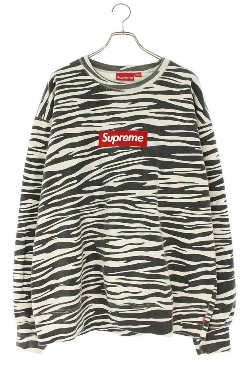 シュプリーム SUPREME　サイズ:XL 22AW Box Logo Crewneck ボックスロゴクルーネックスウェット(ブラック&times;ホワイト)【921062】【SB01】【メンズ】【中古】bb380#rinkan*B ｜RINKAN