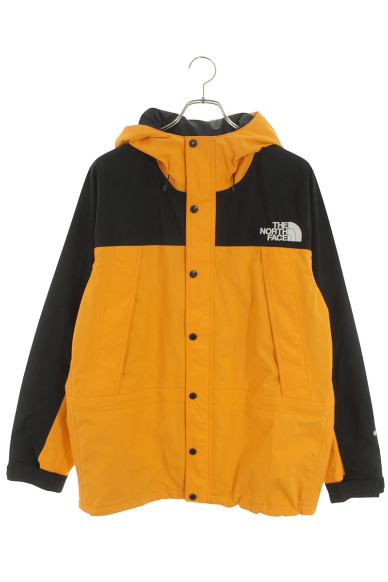 北の方人間の顔 THE NORTH FACE 大きさ:L  NP11834 MOUNTAIN LIGHT JACKET マウンテンライトジャケットブルゾン(オレンジ色×黒いこと)【302062】【BS99】【メンズ】【中古】bb177#rinkan*B