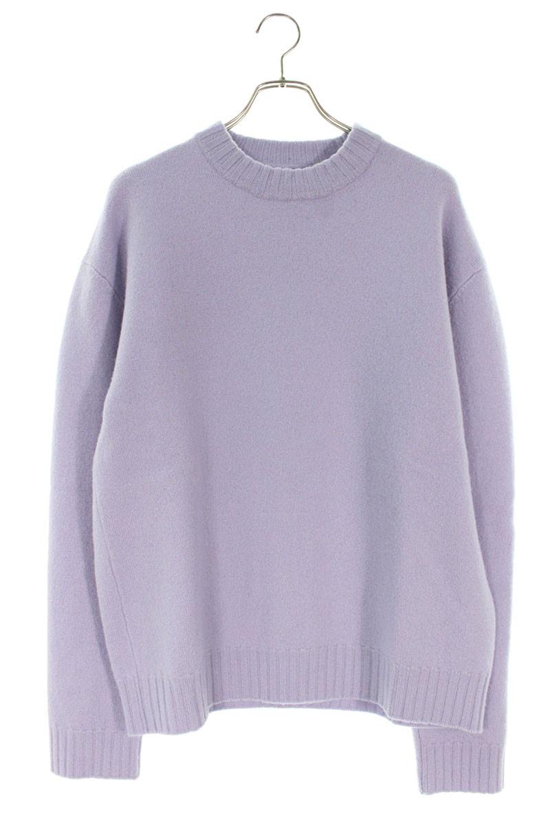 ジルサンダー JILSANDER 大きさ:54  J21GP0002 クルーネックニット(パープル)【102062】【BS99】【メンズ】【中古】bb18#rinkan*B