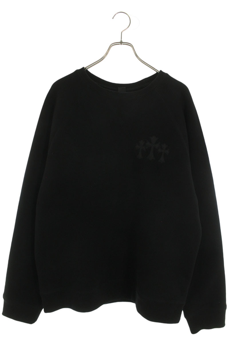 クロムハーツ Chrome Hearts 大いさ:XL  7-11 CREW うしろ側CHロゴタイプ刺しゅう汗水(黒いこと×しろがね色)【102062】【SJ02】【メンズ】【中古】bb339#rinkan*B