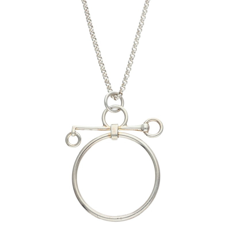エルメス HERMES　 モールドゥブリッド シルバーネックレス(シルバー 64.06g)【102062】【BS55】【小物】【中古】bb429#rinkan*B ｜RINKAN