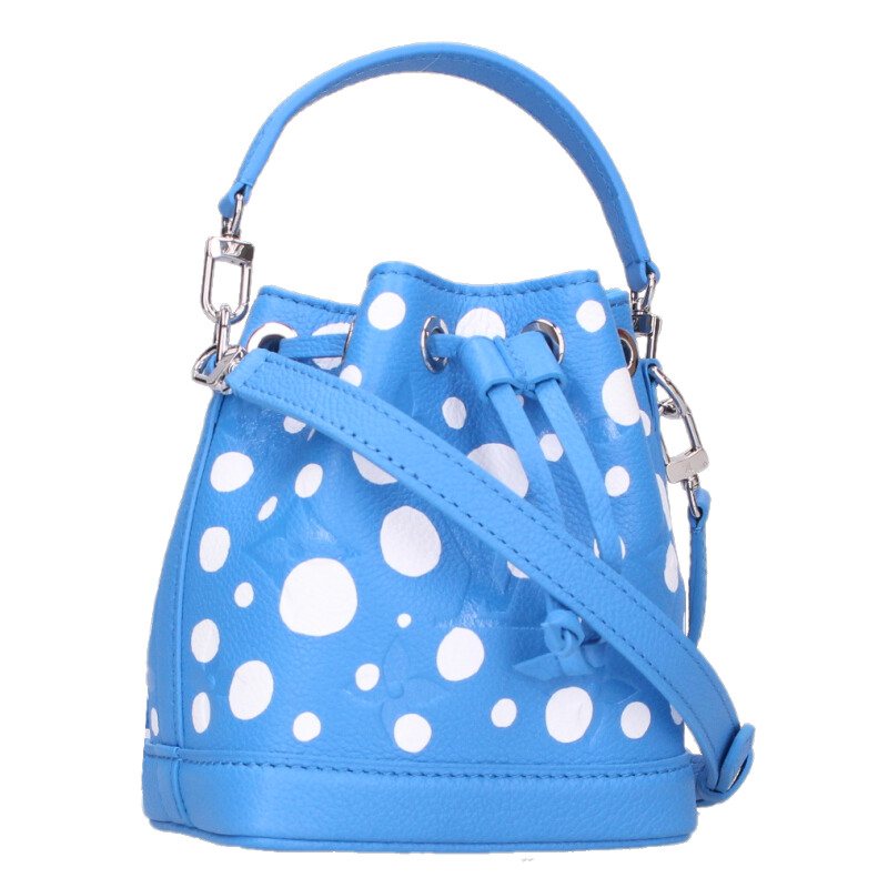 ルイヴィトン LOUISVUITTON　 M81985 インフィニティドットレザーショルダーバッグ(ブルー×ホワイト)【102062】【SB01】【小物】【中古】bb429#rinkan*A