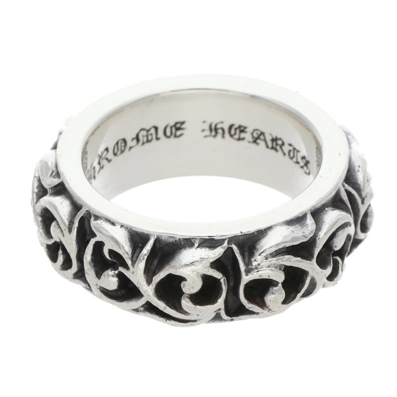 クロムハーツ Chrome Hearts 大きさ:12.5号  ETRNITY VINE BAND エタニティヴァインバンド しろがね色輪っか(しろがね色 14.4g)【105062】【HJ12】【小物】【中古】bb92#rinkan*B