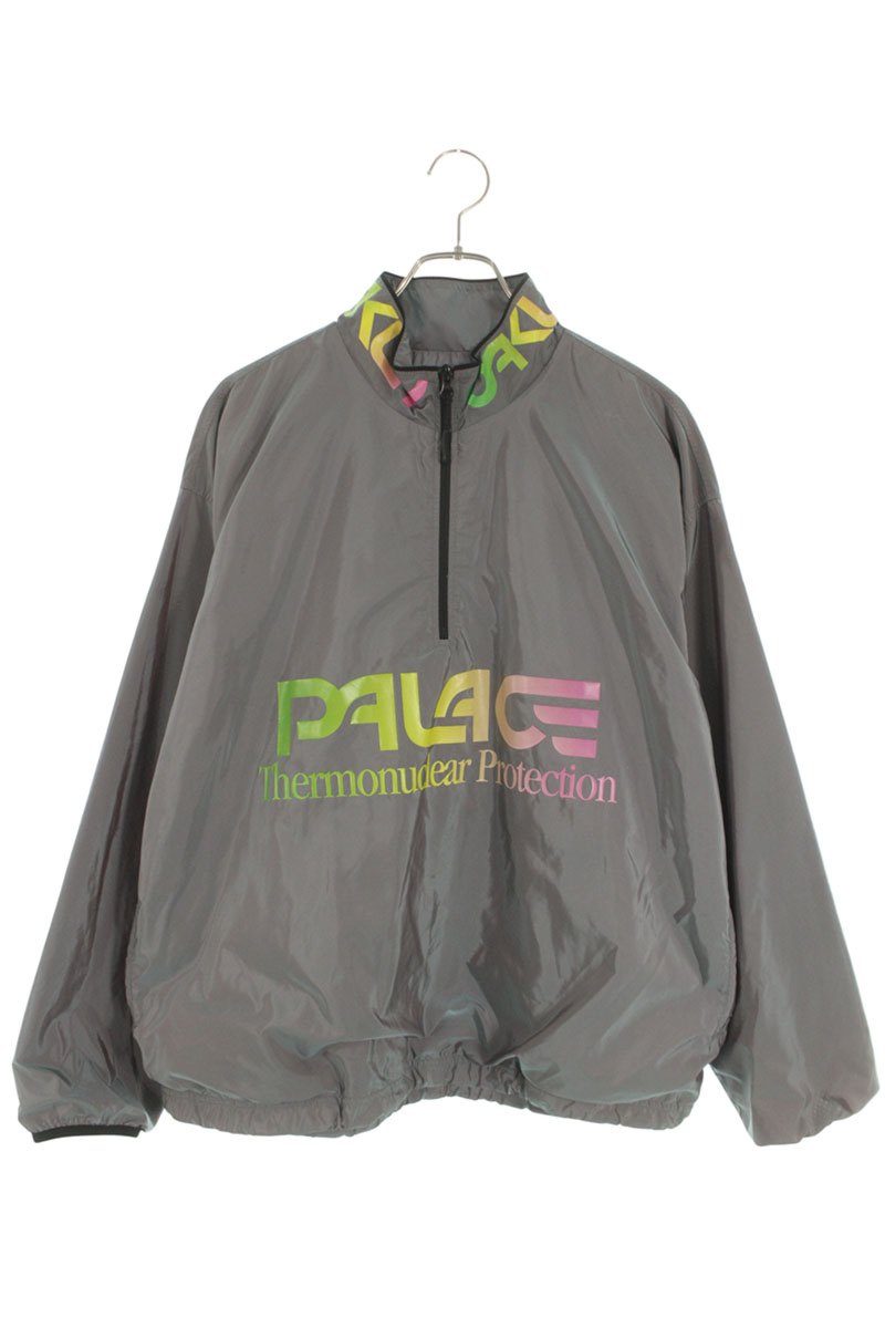 パレス Palace サイズ:S ハーフジップナイロンブルゾン(グレー)【302062】【BS99】【メンズ】【中古】bb297#rinkan*B|RINKAN