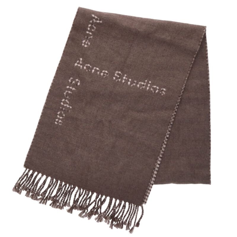 アクネストゥディオズ ACNE STUDIOS チェック柄ストール(ブラウン調)【103062】【BS99】【小物】【中古】bb356#rinkan*B|RINKAN