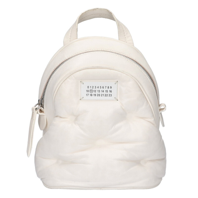 メゾンマルジェラ Maison Margiela　 20ss S56WA0014 グラムスラムリュック(ホワイト)【302062】【SB01】【小物】【中古】bb456#rinkan*B