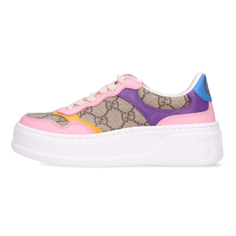 グッチ GUCCI　 サイズ:34.5 GGスプリームローカットスニーカー(マルチカラー)【112062】【BS99】【レディース】【小物】【中古】bb223#rinkan*S