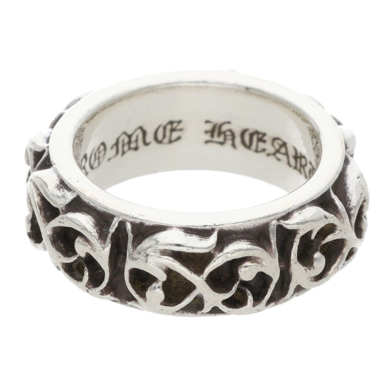クロムハーツ Chrome Hearts 大きさ:11.5号  ETRNITY VINE BAND エタニティヴァインバンド しろがね色輪っか(しろがね色 11.74g)【105062】【HJ12】【小物】【中古】bb92#rinkan*B