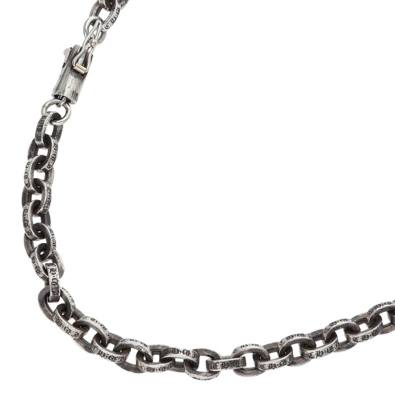 クロムハーツ Chrome Hearts　 サイズ:18inch PAPER CHAIN 18 ペーパーチェーン18inch シルバーネックレス(シルバー 29.06g)【802062】【SS07】【小物】【中古】bb92#rinkan*B