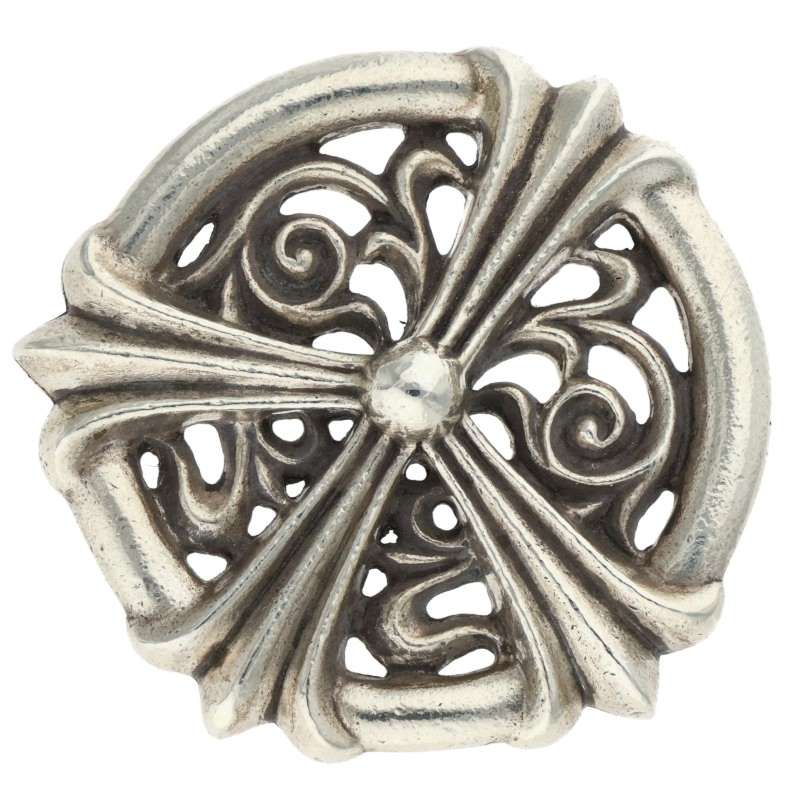 クロムハーツ Chrome Hearts　 PEACE MEDALION ピースメダリオン ペンダント シルバーネックレストップ(シルバー 88.99g)【502062】【NO05】【小物】【中古】bb92#rinkan*B