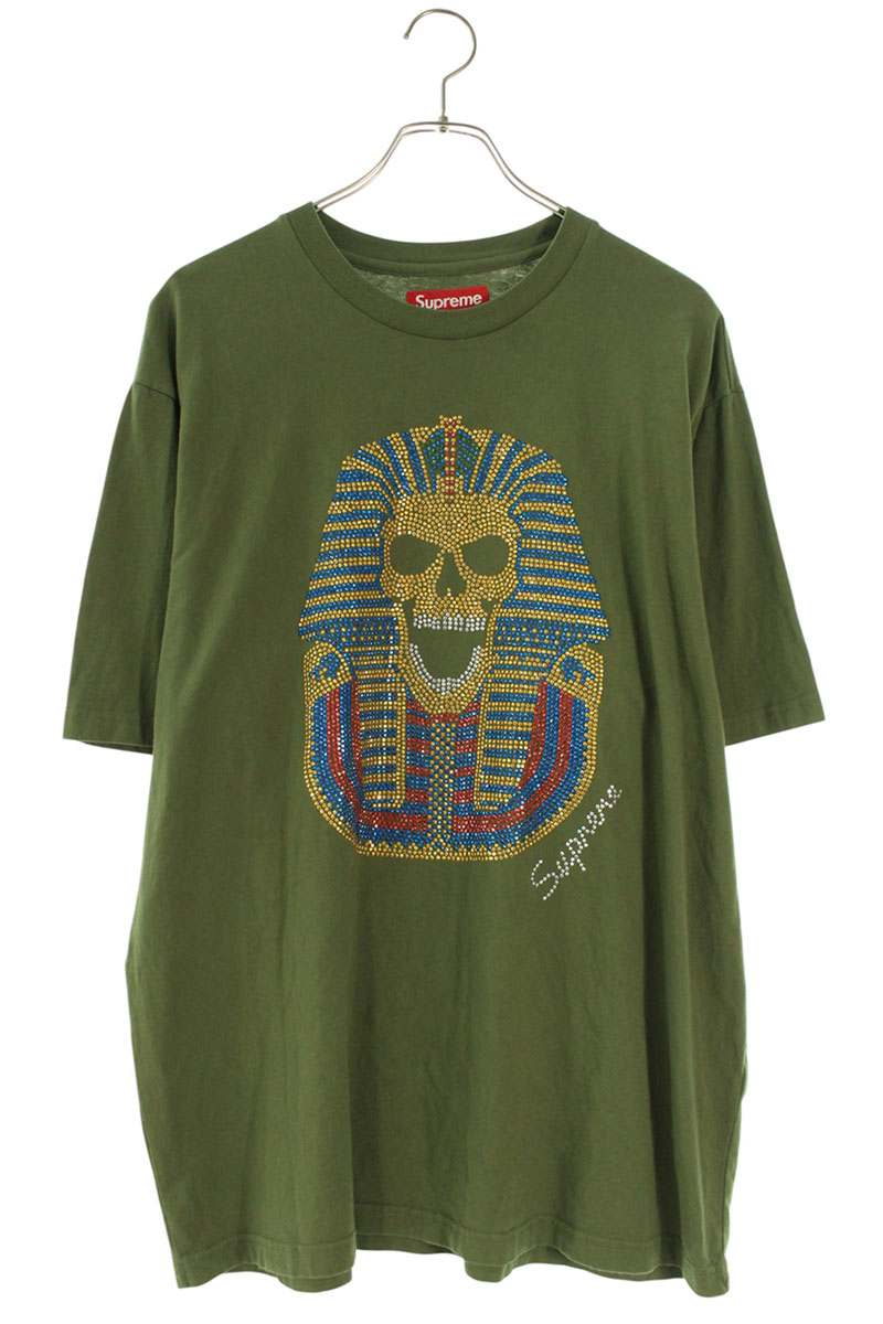 シュプリーム SUPREME　サイズ:L 25AW King Tut S S キングタットTシャツ(カーキ)【522062】【OM10】【メンズ】【中古】bb132#rinkan*B｜RINKAN