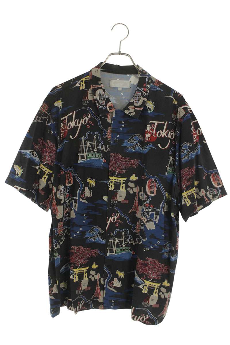 キス KITH　 サイズ:XL KHM032208 マルチ柄半袖シャツ(ブラック×マルチ)【012062】【BS99】【メンズ】【中古】bb78#rinkan*B 9,647円