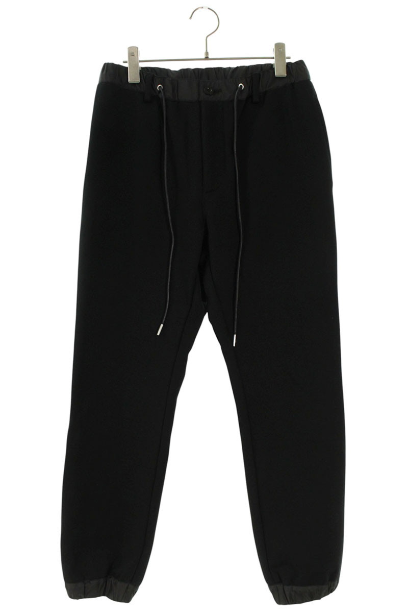 サカイ Sacai サイズ:1 23-03026M ナイロン切替スウェットジャージーロングパンツ(ブラック)【902062】【BS99】【メンズ】【中古】bb187#rinkan*B|RINKAN