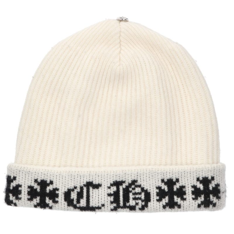 クロムハーツ Chrome Hearts　 サイズ:ONE SIZE BIG DADDY 帽子(ホワイト×シルバー)【902062】【SS07】【小物】【中古】bb209#rinkan*B 138,138円