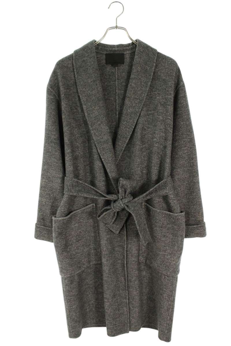 アレキサンダーワン ALEXANDER WANG サイズ:XS 101560P16 ウールショールカラーコート(グレー)【312062】【BS99】【メンズ】【レディース】【中古】bb78#rinkan*B|RINKAN