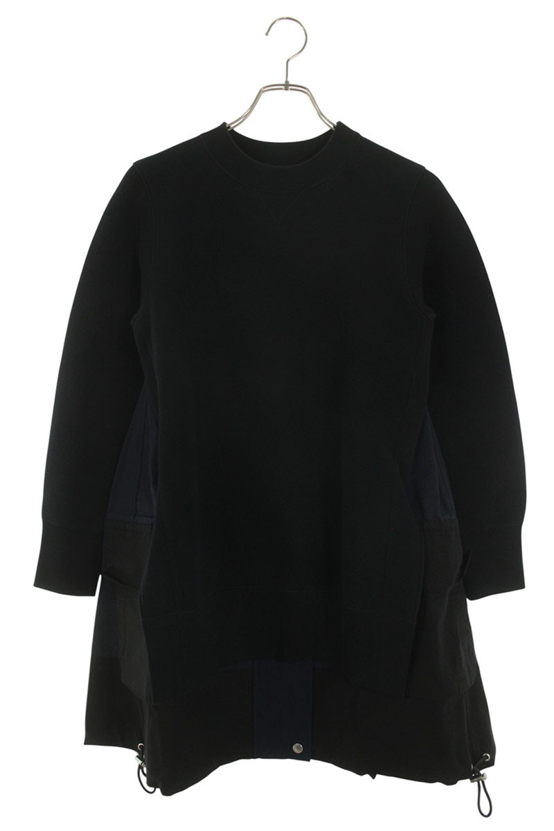 サカイ Sacai　サイズ:1 21-05844 ナイロンドッキングスポンジワンピース(ブラック)【012062】【BS99】【レディース】【中古】bb187#rinkan*B｜RINKAN