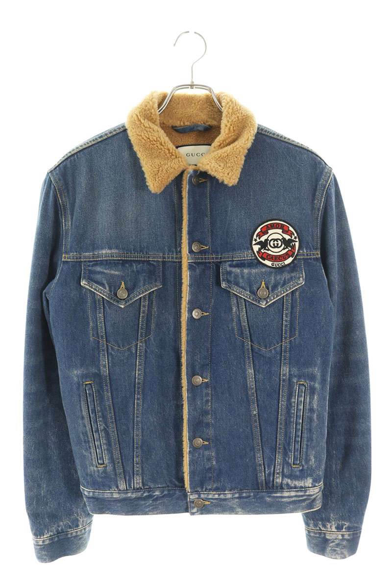 楽天市場】GUCCI グッチ ジャケット 18AW エンブロイダリーボアデニム