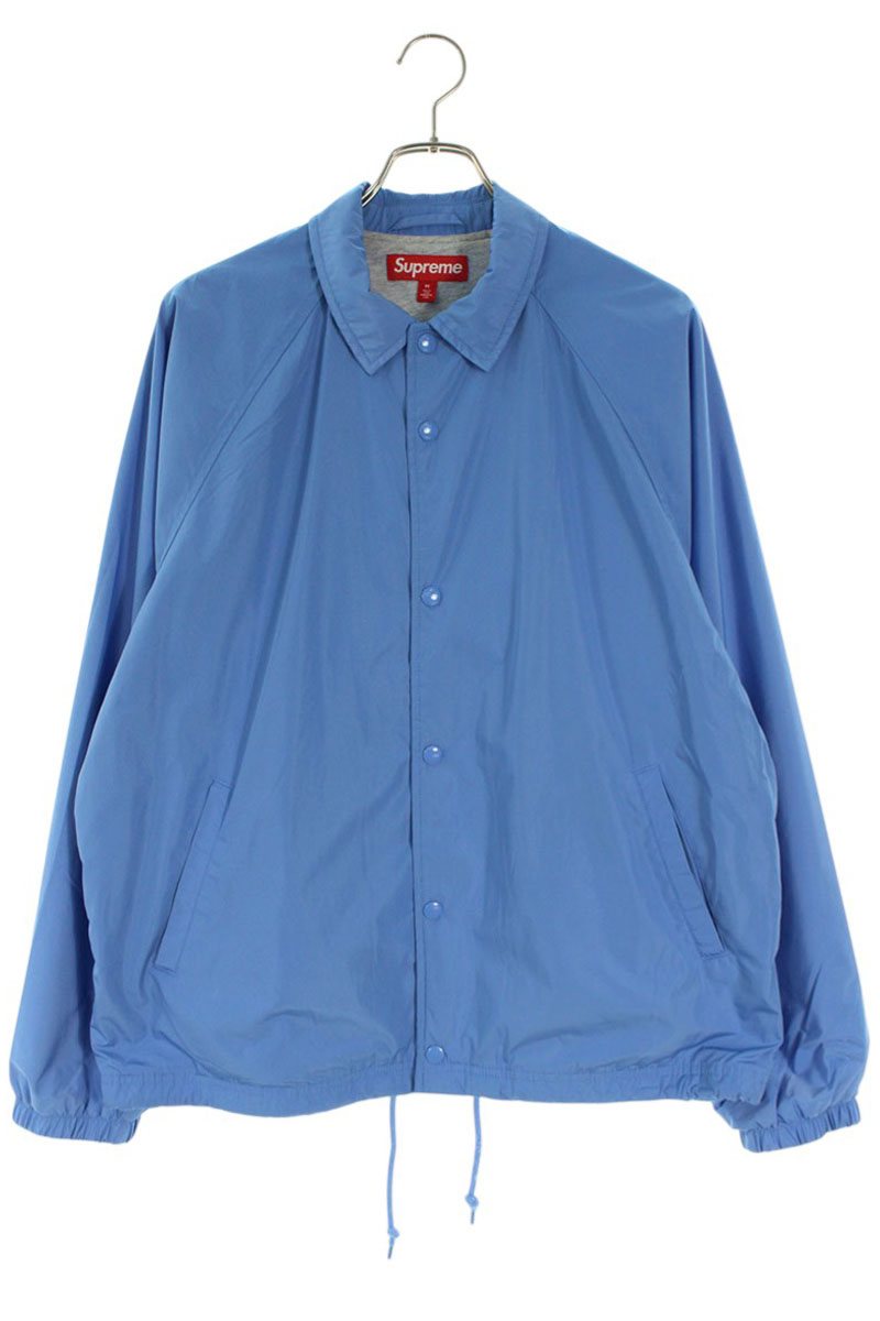 シュプリーム SUPREME 大きさ:M  25AW  Old English Arc Coaches Jacket Lighit うしろ側ロゴタイプ刺しゅう上衣(青味)【212062】【BS55】【メンズ】【中古】bb132#rinkan*B