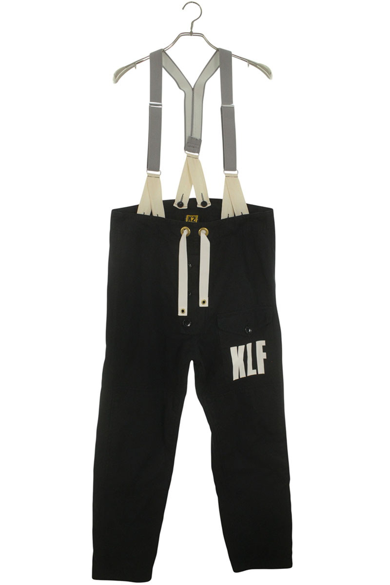 セントマイケル SAINT MICHAEL　 サイズ:S SM-HR1-0000-C11 ×The KLF サスペンダー付きロングパンツ(ブラック)【012062】【SB01】【メンズ】【中古】bb132#rinkan*B