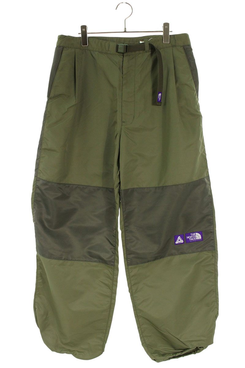 パレス Palace　 ×ノースフェイスパープルレーベル THE NORTH FACE PURPLE LABEL サイズ:34インチ 25AW Mountain Wind Pants マウンテンウインドロングパンツ(カーキ)【312062】【BS99】【メンズ】【中古】bb187#rinkan*A