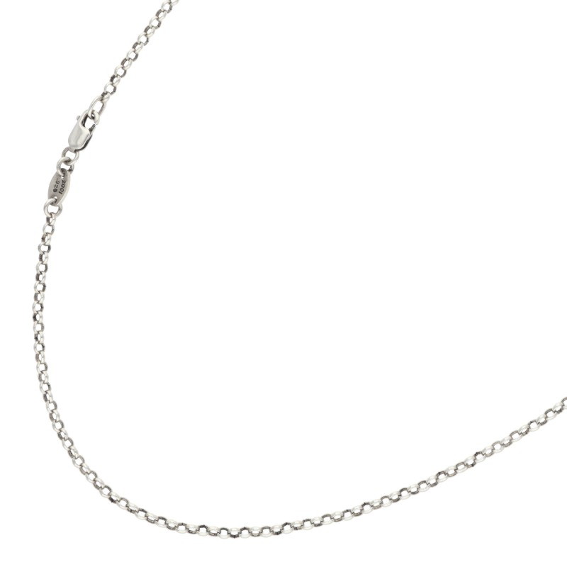 クロムハーツ Chrome Hearts　 サイズ:18inch NECKCHAIN R18 ロールチェーン18inch シルバーネックレス(シルバー 4.68g)【423062】【NO05】【小物】【中古】bb413#rinkan*B 66,066円