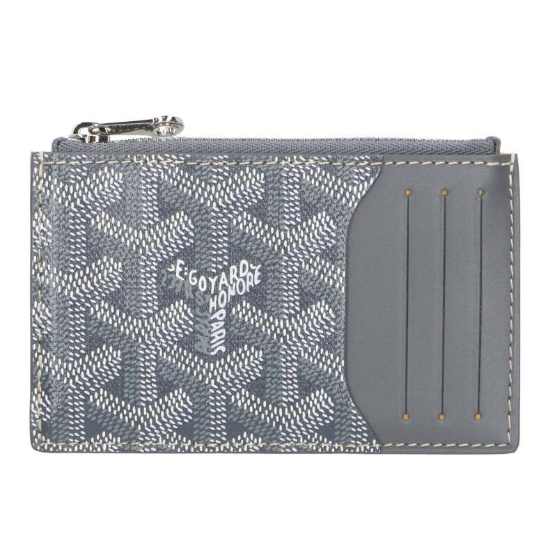 ゴヤール GOYARD   ブルボン ジップ付き添い人カードホルダーカードケース(薄墨色調)【212062】【SS13】【小物】【中古】bb134#rinkan*S