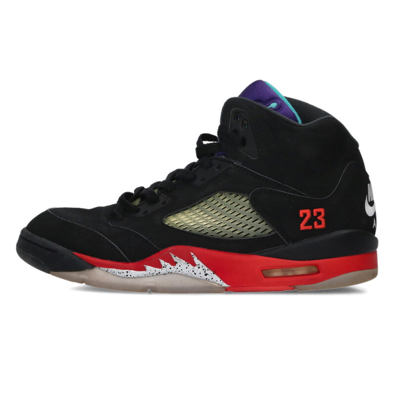 ナイキ NIKE　 サイズ:28cm AIR JORDAN 5 RETRO CZ1786-001 エアジョーダン5トップ3スニーカー(ブラック)【103062】【BS99】【メンズ】【小物】【中古】bb187#rinkan*B