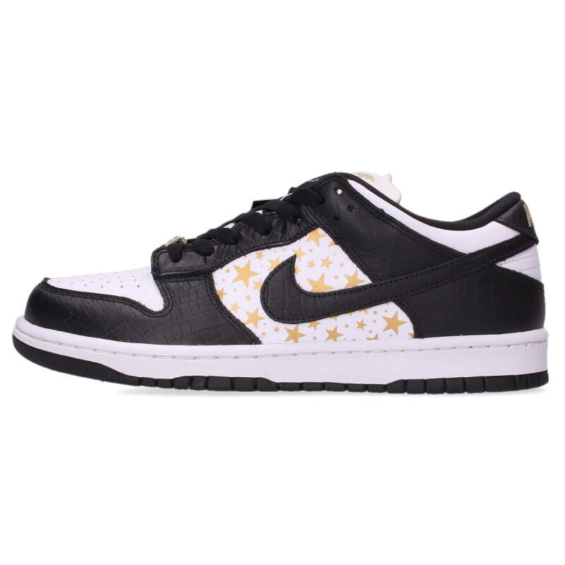 ナイキ NIKE ×シュプリーム SUPREME 大きさ:26.5糎  DUNK LOW OG QS DH3228-102 ダンクローオージークイックストライクスニーカー(黒いこと×白いこと)【022062】【BS99】【メンズ】【小物】【中古】bb205#rinkan*S