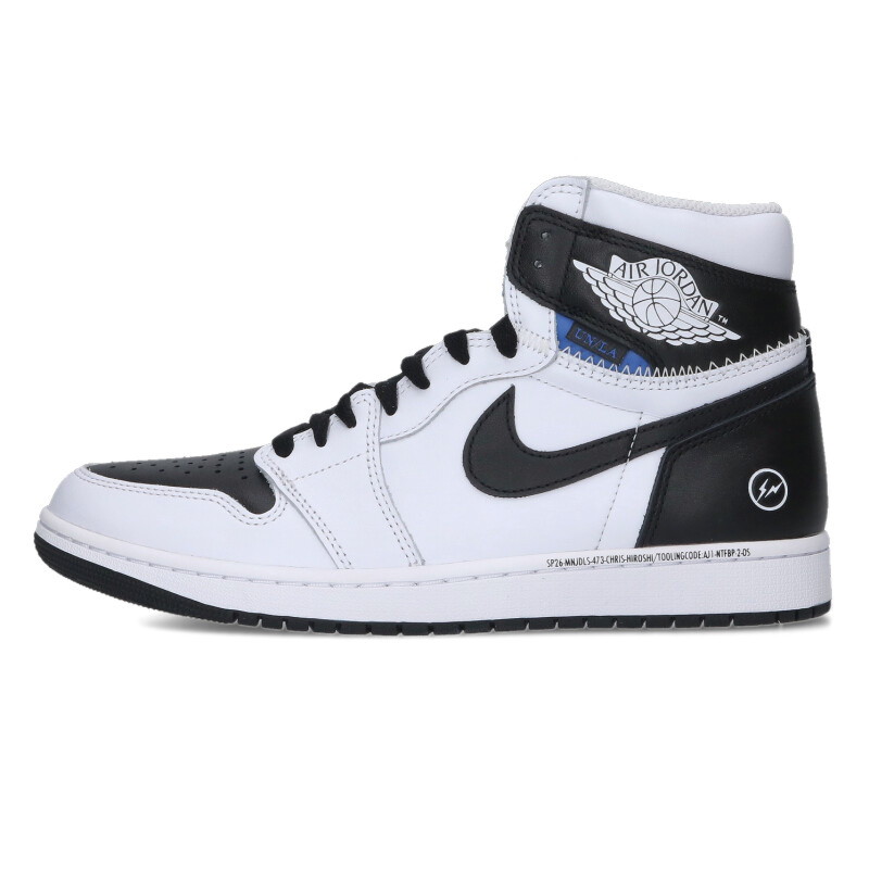 ナイキ NIKE　&times;フラグメントデザイン fragment design サイズ:28cm AIR JORDAN 1 HIGH RETRO OG II7282-100 エアジョーダン1レトロ ハイ オージースニーカー(ブラック&times;ホワイト)【412062】【BS55】【メンズ】【小物】【中古】bb18#rinkan*S ｜RINKAN