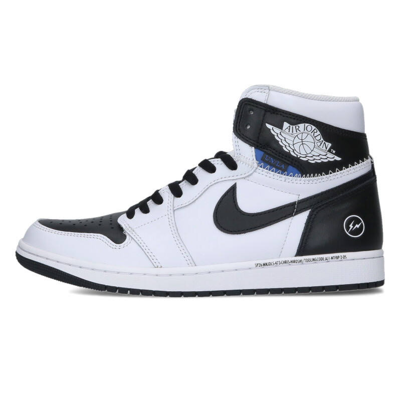 ナイキ NIKE　 ×フラグメントデザイン fragment design サイズ:29cm AIR JORDAN 1 HIGH RETRO OG II7282-100 エアジョーダン1レトロ ハイ オージースニーカー(ブラック×ホワイト)【412062】【SB01】【メンズ】【小物】【中古】bb18#rinkan*S