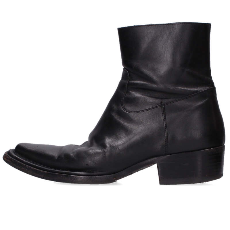 アクネストゥディオズ ACNE STUDIOS 大きさ:41  FN-WN-SHOE000132 サイドジップレザーブーツ(黒いこと)【022062】【BS99】【レディース】【小物】【中古】bb187#rinkan*B