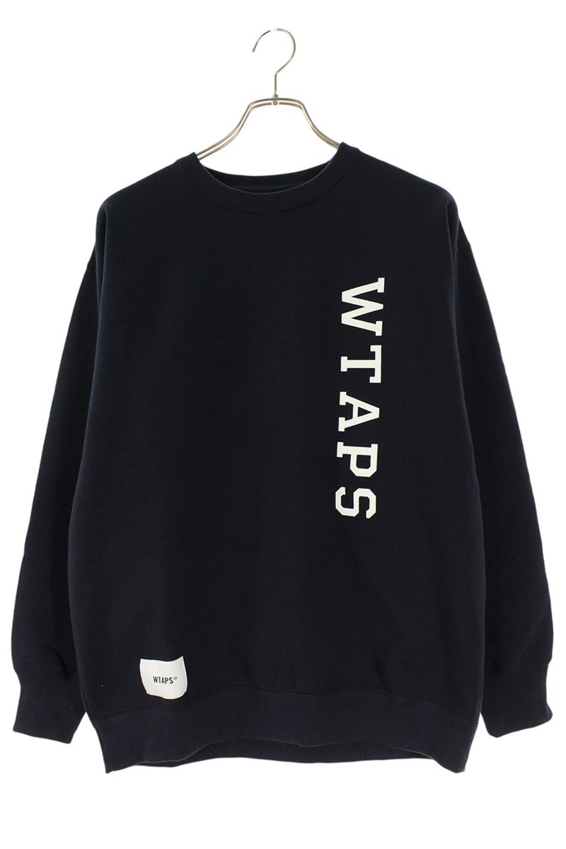 ダブルタップス WTAPS 大きさ:1  23SS  231ATDT-CSM02 ロゴプリントスウェット(米国海軍)【103062】【BS99】【メンズ】【中古】bb297#rinkan*A