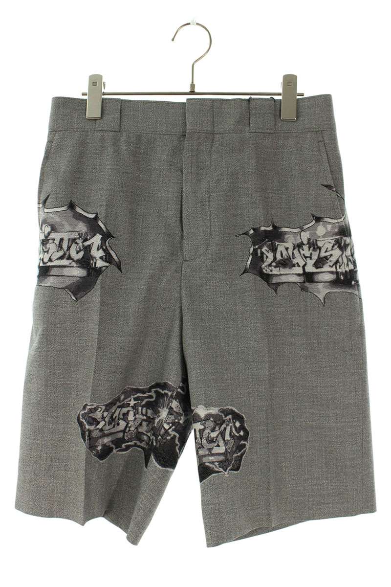 ルイヴィトン LOUISVUITTON 大きさ:36  22AW  RM222M NJ7 HNP08W グラフィティハーフパンツ(薄墨色)【205062】【SB01】【メンズ】【中古】bb78#rinkan*A