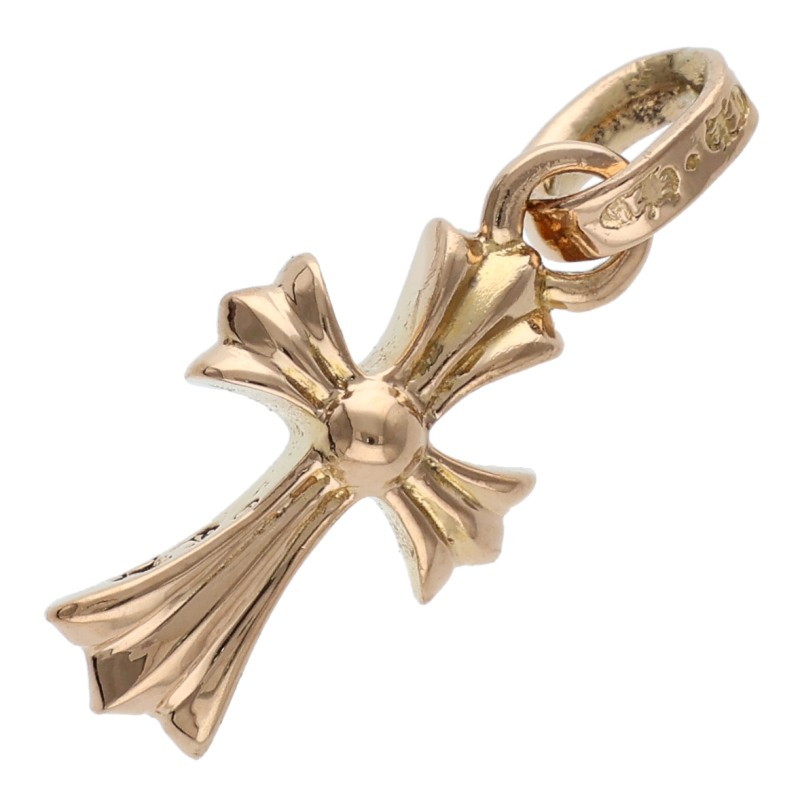 クロムハーツ Chrome Hearts   22K CRS BBYFAT 22Kベイビーファット 惹き付ける ゴールド頸飾りいの一番(黄色ゴールド 3.79g)【022062】【os06】【小物】【中古】bb14#rinkan*B